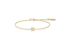  Tide Echo - Link bracelets - Silver / 14kt GP - Zirconia - 18,5cm